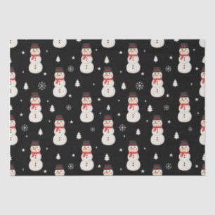 Papel De Seda Neve Negra Bonita de Natal