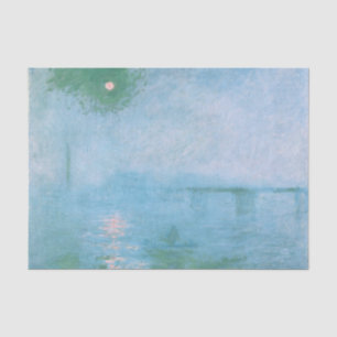 Papel De Seda Nevoeiro no Tamisa (por Claude Monet)