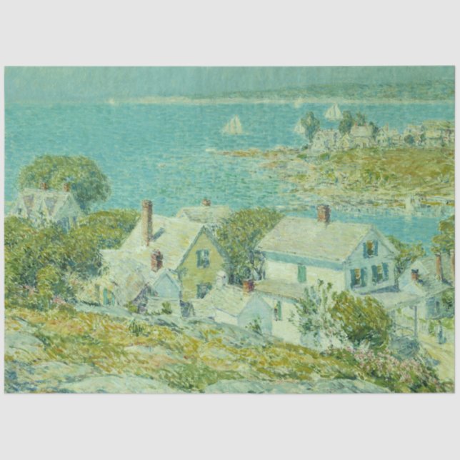 Papel De Seda New England Headlands (Arte da Paisagem Costeira) (Frente )