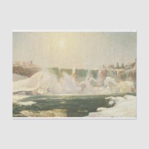 Papel De Seda Niagara Falls no inverno por Jasper Francis Cropse