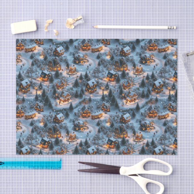 Papel De Seda Night Before Christmas - Twilight Serenity  (Arte )