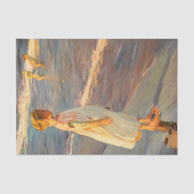 Papel De Seda Niña por Joacquin Sorolla (Frente )