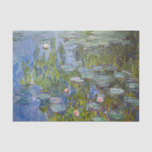 Papel De Seda Ninféias de Claude Monet 1915 Arte Impressionista