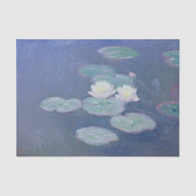 Papel De Seda Ninféias por Claude Monet (Frente )