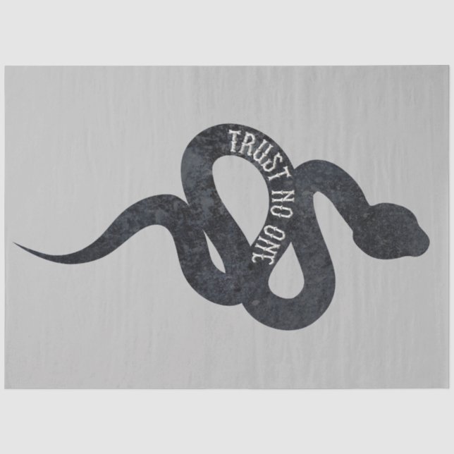 Papel De Seda Ninguém Serpente Cobra  (Frente )