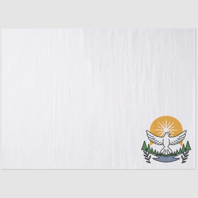 Papel De Seda No espírito de Deus que levanta - fé e liberdade (Frente )