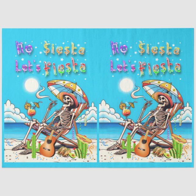 Papel De Seda No Siesta Vamos Fiesta (Frente )