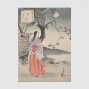 Papel De Seda Nobres damas do Período Tokugawa, 36 Belezas