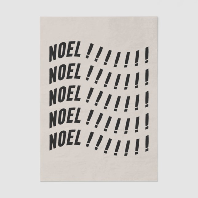 Papel De Seda Noel Typography (Frente )