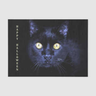 Papel De Seda Noite de horror de gato preto assustador do Hallow