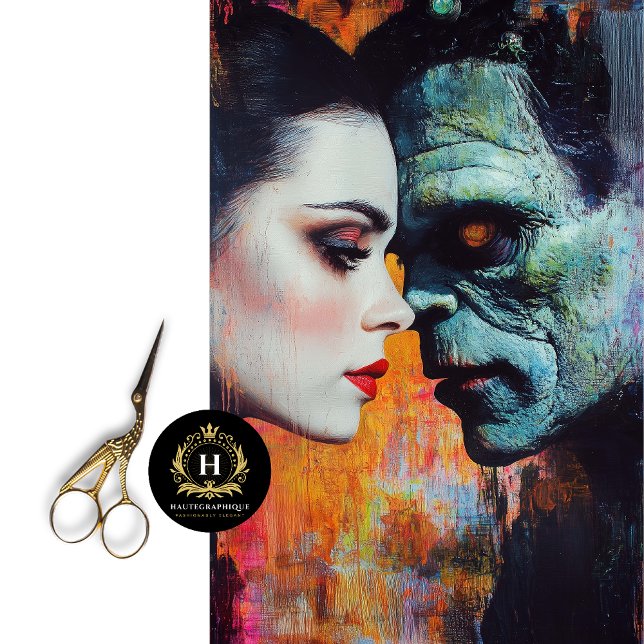 Papel De Seda Noiva do Dia dos Namorados de Frankenstein  (Criador carregado)