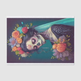 Papel De Seda Noiva gótica em lágrimas de Solitário,