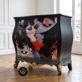 Papel De Seda Noiva Vampira Gótica Monstro Decoupage Dramático