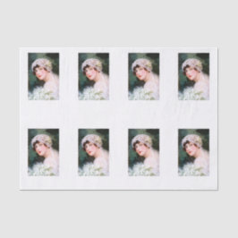 Papel De Seda Noiva Vintage Casamento Renda Floral Bouquet Branc