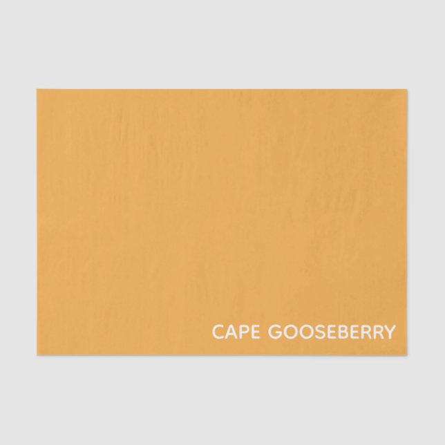 Papel De Seda Nome amarelo de Cape Gooseberry (Frente )