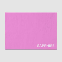 Papel De Seda Nome da cor rosa de apphire