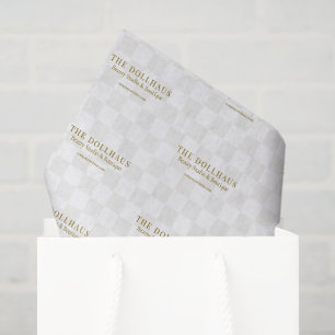 Papel De Seda Nome da Empresa de Plano de Fundo do Elegante Tan 