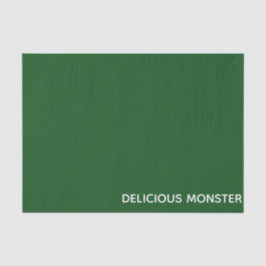 Papel De Seda Nome de cor verde do Monster delicioso