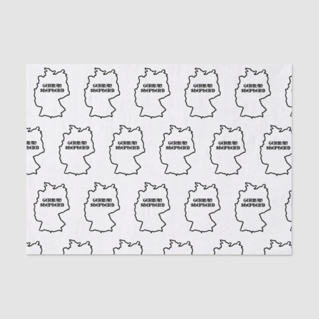 Papel De Seda Nome do german shepherd na origem (Frente )