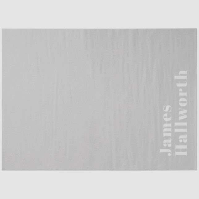 Papel De Seda Nome Mínimo Retroativo (ou outro texto) (Frente )