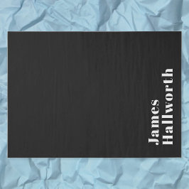 Papel De Seda Nome Moderno Retroativo Editável do na moda (ou ou