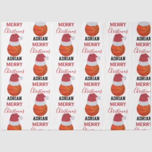 Papel De Seda Nome Personalizado da Bola Esportiva de Natal