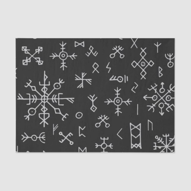 Papel De Seda Norse Runes (Frente )