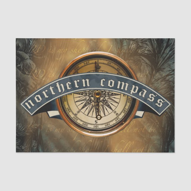 Papel De Seda Norte Compass Tissue Paper (Frente )