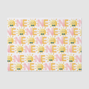 Papel De Seda Nosso pequeno sonzinho primeiro Sol de Aniversário