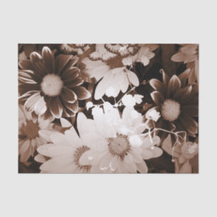 Papel De Seda nostalgia margarida de verão de flores silvestres