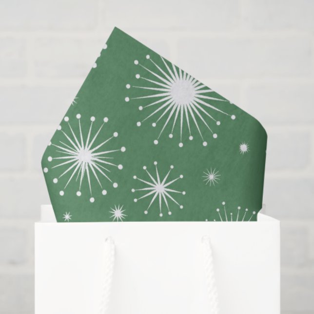 Papel De Seda Nostalgic Kitschmas Stars (Sacola de presentes)