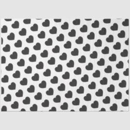 Papel De Seda Notas de Amor do Coração Negro Dor