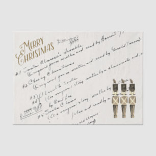 Papel De Seda Notas de Classe de Música do Coro de Natal do Diár
