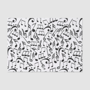 Papel De Seda Notas musicais