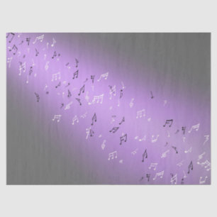 Papel De Seda Notas Musicais em Lua