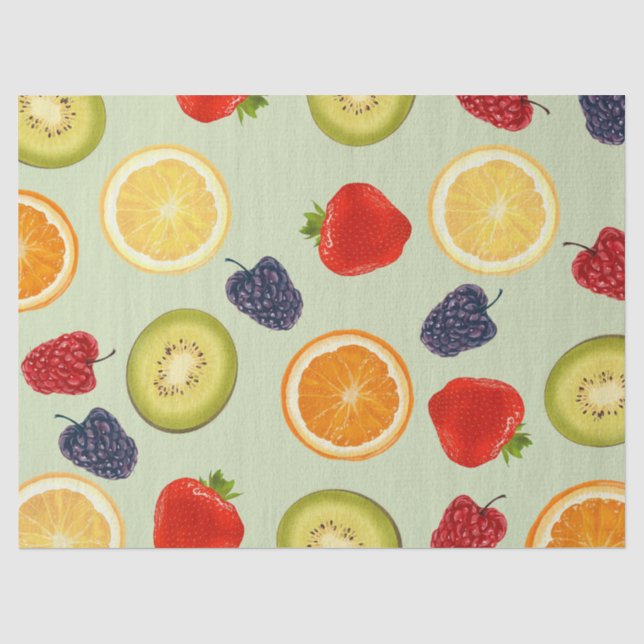 Papel De Seda Nova Delícia de Fruta (Frente )