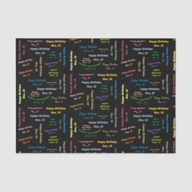 Papel De Seda Novembro, 10 Aniversário (Frente )