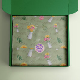 Papel De Seda Novembro Mês do Nascimento Flores Peony Chrysanthe