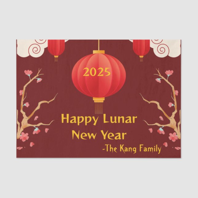 Papel De Seda Novo ano chinês 2025 (Frente )