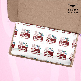 Papel De Seda Novo Ano Novo Dragão Vermelho Cereja