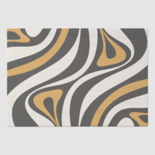 Papel De Seda Novo padrão de Abstrato do Groove Retro