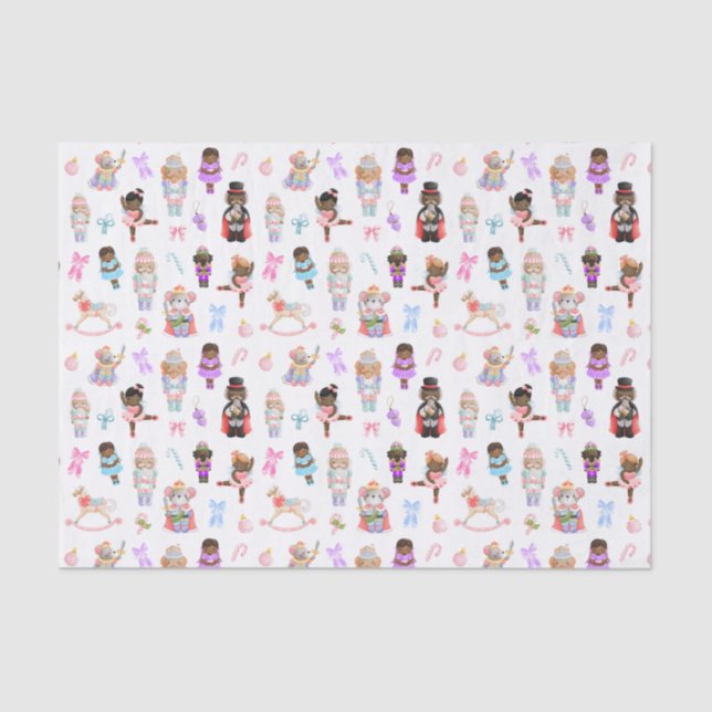 Papel De Seda Noz-cracker Patterno Natal (Frente )