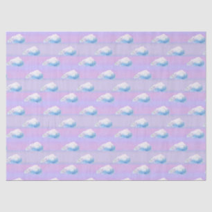 Papel De Seda Nuvem 9 Nublado Roxo e Azul