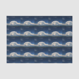 Papel De Seda Nuvem Branca Fofa             