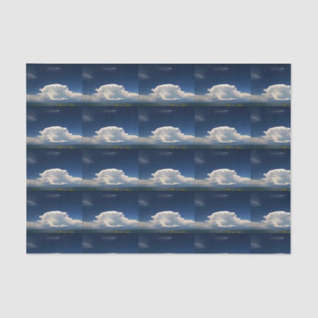 Papel De Seda Nuvem Branca Fofa              (Frente )