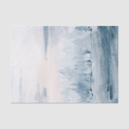 Papel De Seda Nuvens de neve de cor azul clara