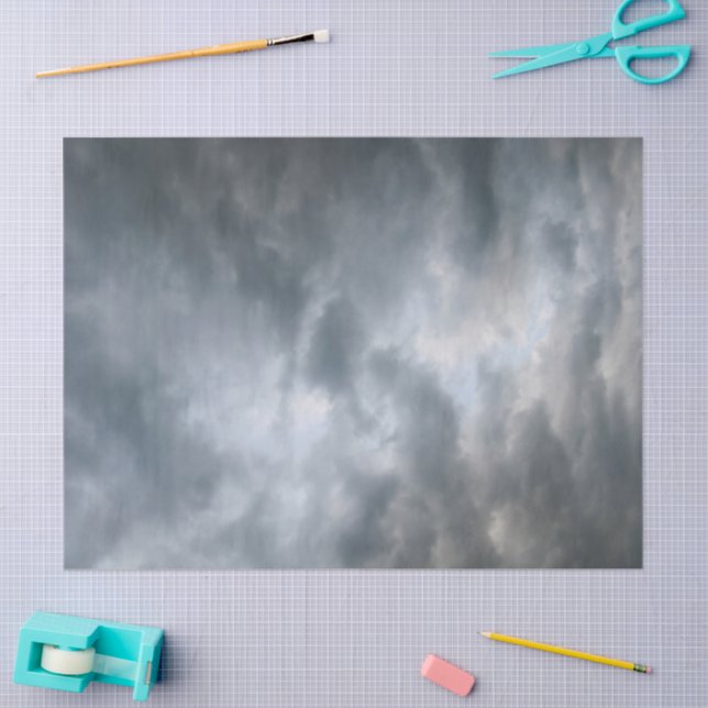 Papel De Seda Nuvens de Tempestade Quebrando (Arte )
