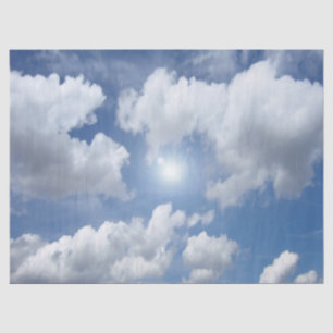 Papel De Seda Nuvens do Céu Azul + suas ideias