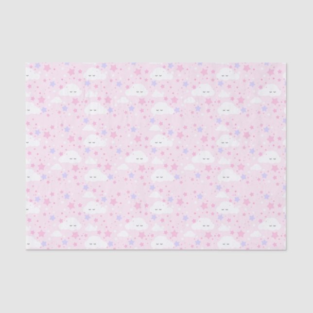 Papel De Seda Nuvens e estrelas (Frente )