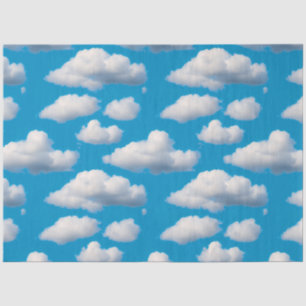 Papel De Seda Nuvens Fluffy